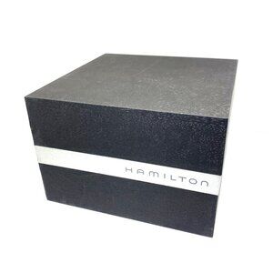 Hamilton Watch Box Presentation Black Silver Line Cardboard Display Empty